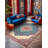 Gulustan Blue Red Beige Oriental Machine Printed Cotton Polyester Area Rug-1760594869