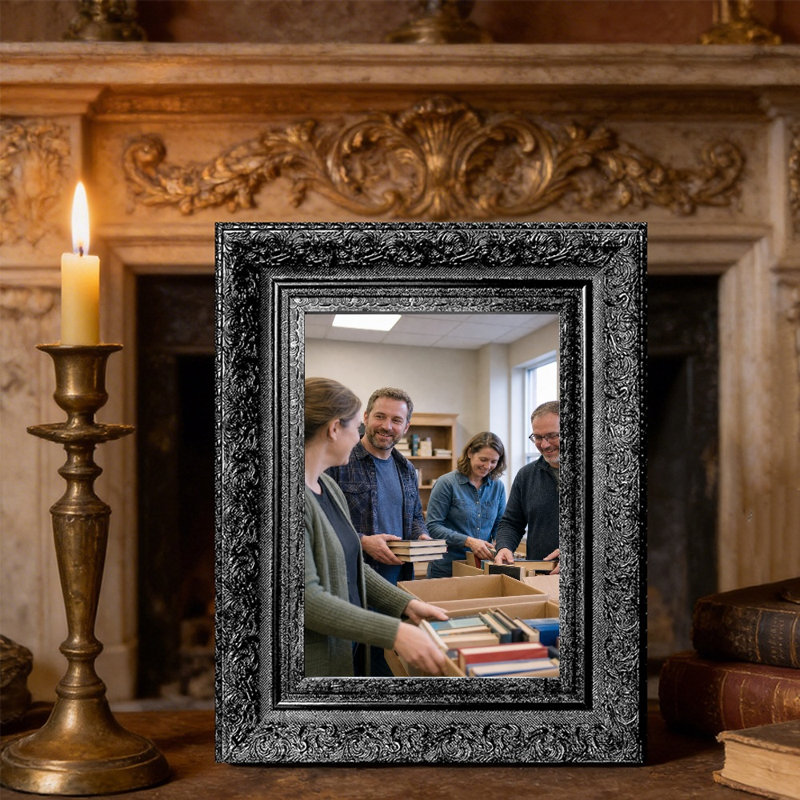 Cadre photo rétro pour photos et cadeaux d'anniversaire, Black, 1, 8" W x 10" H
