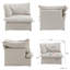 Chaise rembourrée en velours de lin Fairford-678423602