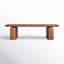 Chloe Solid Wood Sled Coffee Table-1453965481