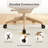 Nouhaus Airex Ergonomic Office Chair, High Back Home Desk Chair with Headrest, 3D Armrests, 3-Level Tilt Backrest and Wide Cushion, Big and Tall Mesh Chairs, Taupe Task Chair-561161494