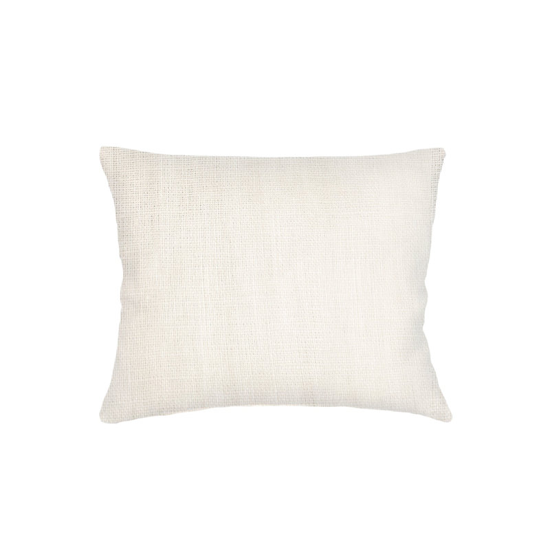 Oreiller en lin So So So, H 28 po x l 36 po, Housse de coussin seulement - sans coussin, Ivoire ivoire