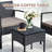 Ivancea 2 - Person Wicker Patio Dining Set with Square Table , Cushions Included-1457826148