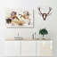 Two Wild Stallion Horses - Wrapped Canvas-56666844
