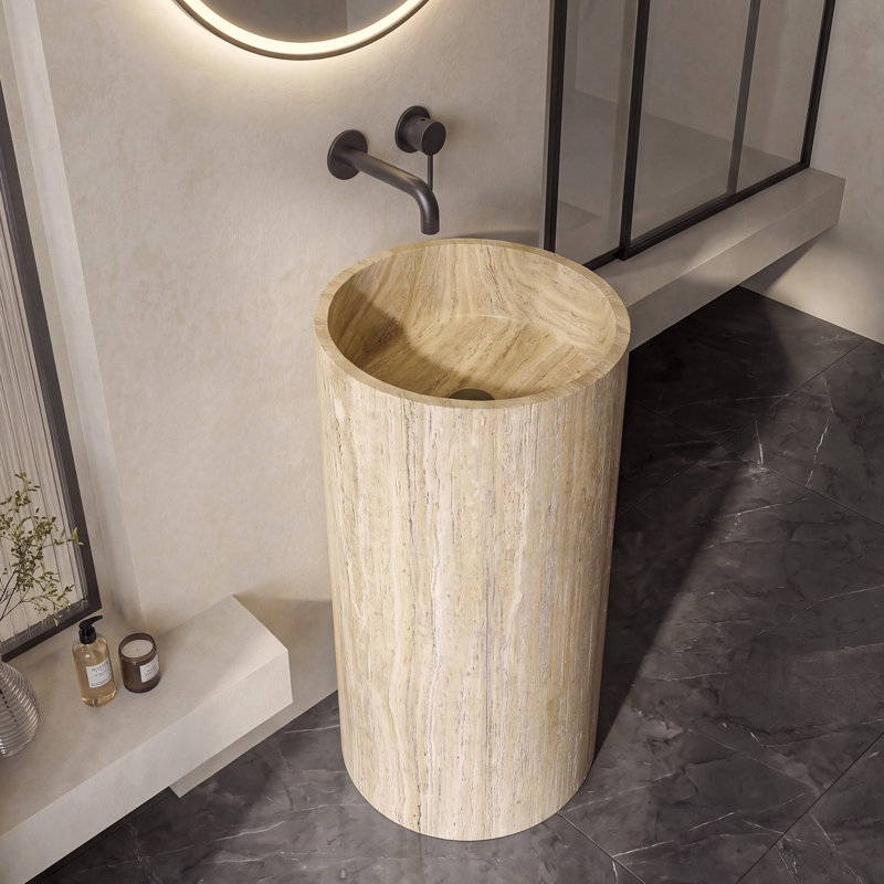 Lavabo de salle de bain 34 po, Natural