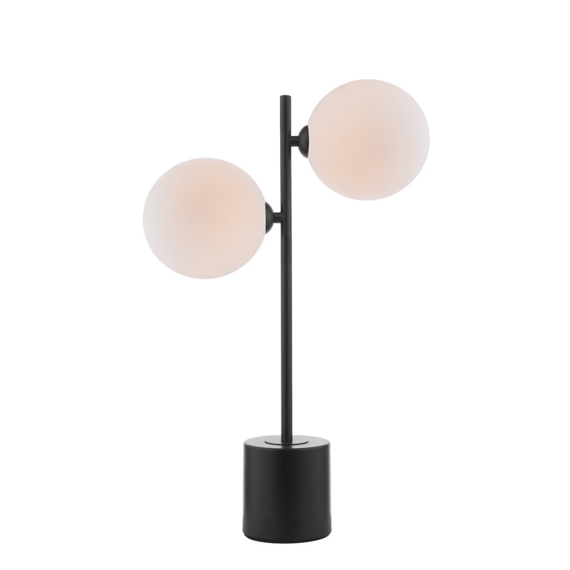 Metal Table Lamp Lamp, 48 cm H x 22 cm W x 33 cm D, Chrome