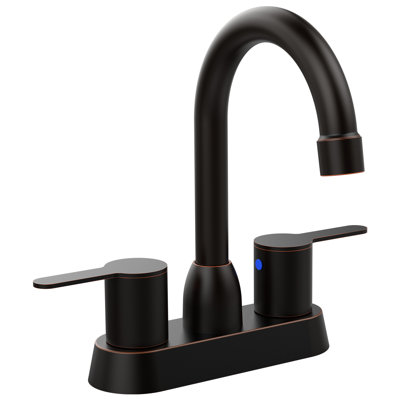 Robinet de salle de bain en nickel brossé pour 3 trous - 2 poignées 1,3 lb.