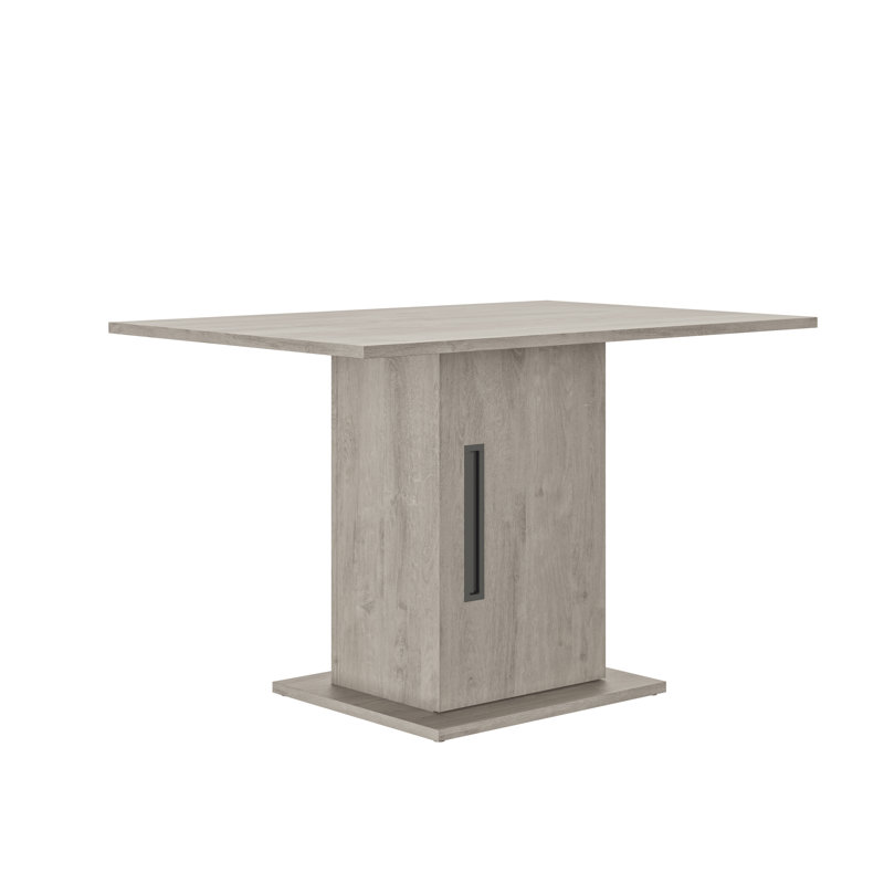 Rotteck Dining Table, Light Grey Oak