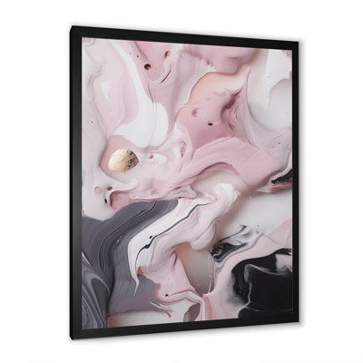 Solid Marble Paint Artwork III - Abstract Marble Framed Prints