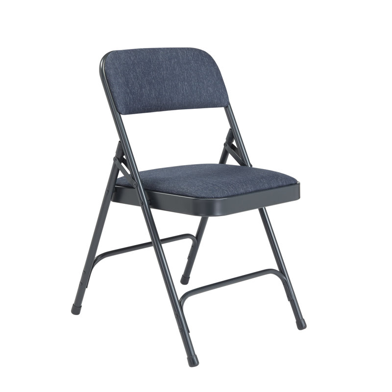 Chaises pliantes rembourrées 2200 Series Deluxe, Bleu / cadre bleu