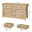 Commode pour chambre à coucher, commode à tiroirs de 47,2 po de largeur avec rangement autoportant, commode de rangement en bois pour le salon, la chambre à coucher, le vestibule-1276971373