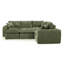 Canapé modulaire en forme de L de 107 po avec deux repose-pieds amovibles en forme de L pour le salon, canapé confortable avec coussins décoratifs-1504865142