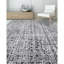 Tapis gris foncé / argent en laine noué à la main-106953921