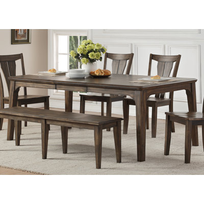 Extendable Solid Wood Base Dining Table