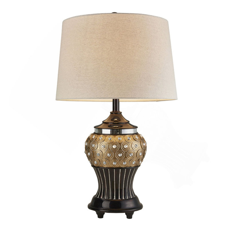 28.75 Inch Max Bejeweled Resin Table Lamp