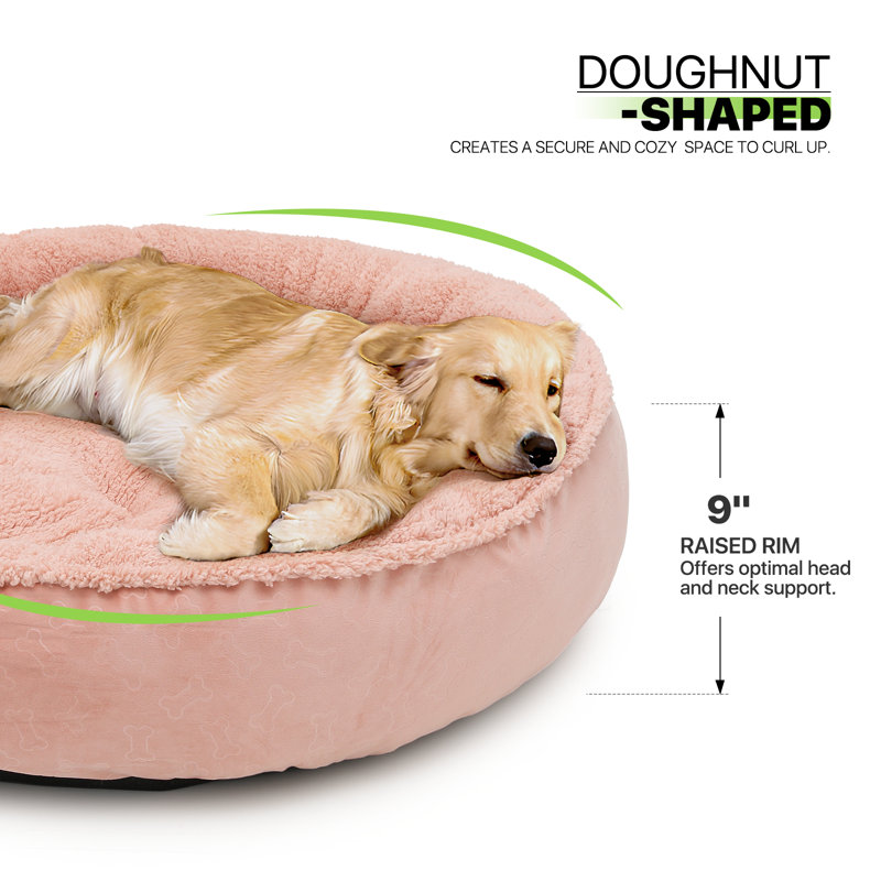Coussin de lit Lisette, Grand (l 36 po x P 36 po x H 9 po), Rose