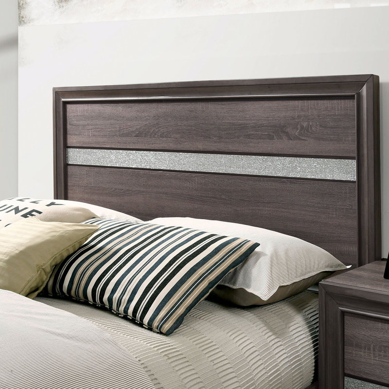 Ensemble de chambre à coucher 3 pièces Sana, Gris, 2 Pieces: Bed, Chest, Grand