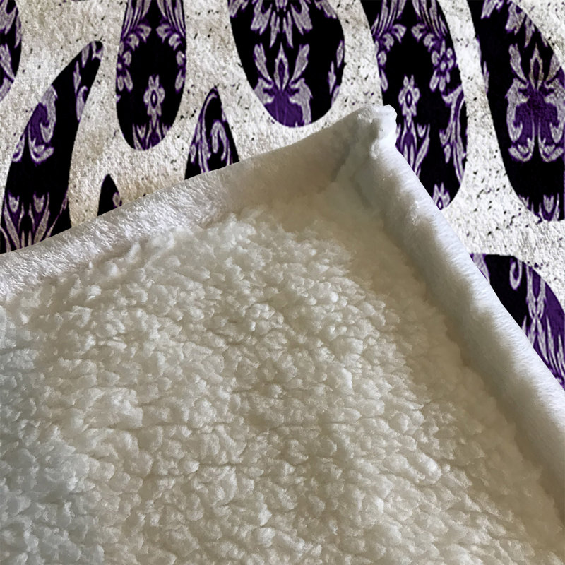 Plain Weave / Muslin Throw Blanket, Purple
