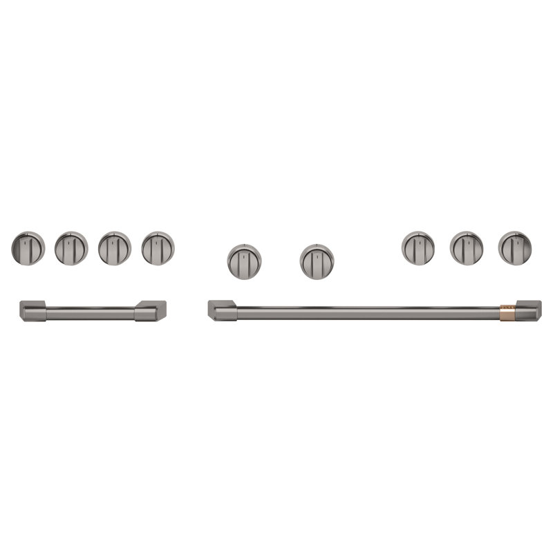 Café Handle & Knob Set For Pro Range And Rangetop, Brushed Black