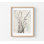 Art mural délicat, branche de nature abstraite, lumière au-dessus d'une cheminée, reproduction d'art, Nature Breeze Home Remodel