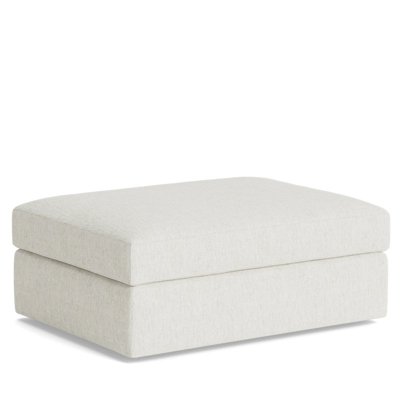 The OG Ottoman, Performance Weave - Snow