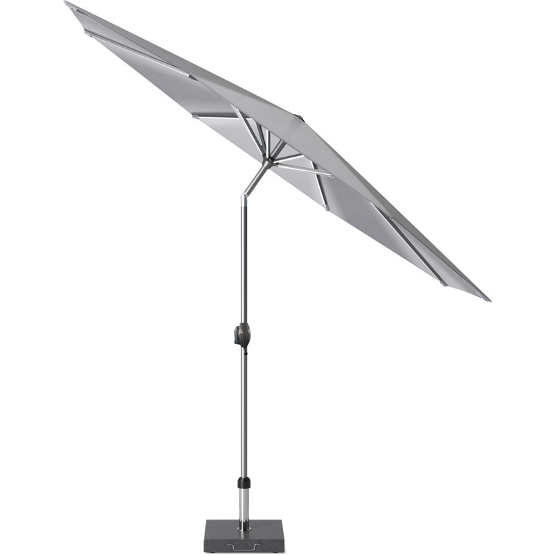 Cerena 300cm Lighted Market Parasol, Light Grey