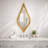 Elegant Teardrop Wall Mirror - Handcrafted Gold Foil Accents