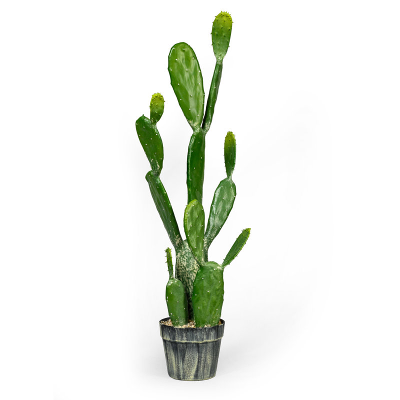 Plante de cactus artificielle 30" en pot