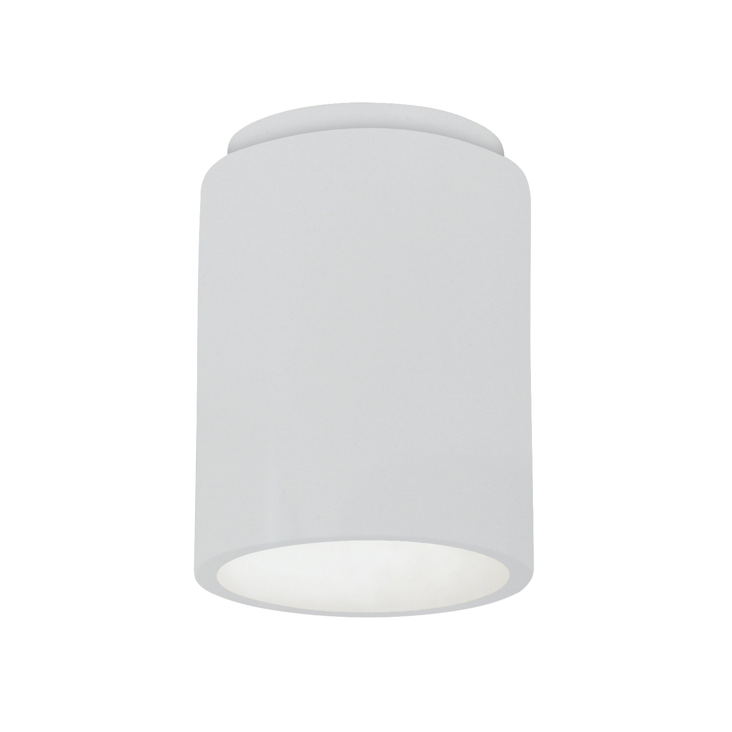 Sumatra Single Light Ceramic Flush Mount, White Crackle, Incandescent (Not Included)