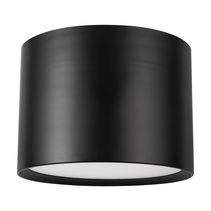 Plafonnier semi-encastré à DEL 15 po Napoleon, Matte Black