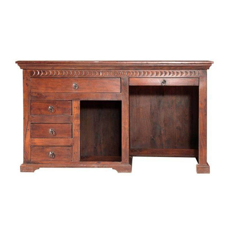 Oxford Solid Wood Writing Desk, Nougat