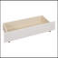 Lit plateforme double tapissier pleine grandeur avec 2 tiroirs et 1 lit gigogne simple, tête de lit classique, beige