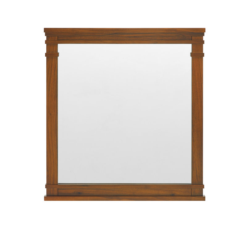 Lankford Wood Mirror, 28 x 1.25 x 30, Walnut