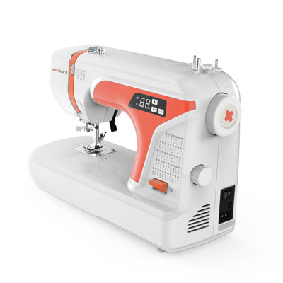 Poolin EOC01 Computerized Sewing Machine with 107 Stitches & 8 Buttonhole Styles Auto Needle Threader & Accessories for Quilting & Sewing Project Chri