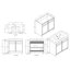 Meuble-lavabo simple 36 po avec plateau en résine