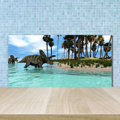 Zoya 50cm W x 100cm L Glass Peel and Stick Panel
