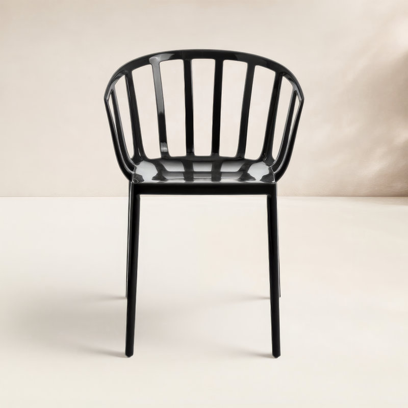 Venice Outdoor Dining Armchair, Black