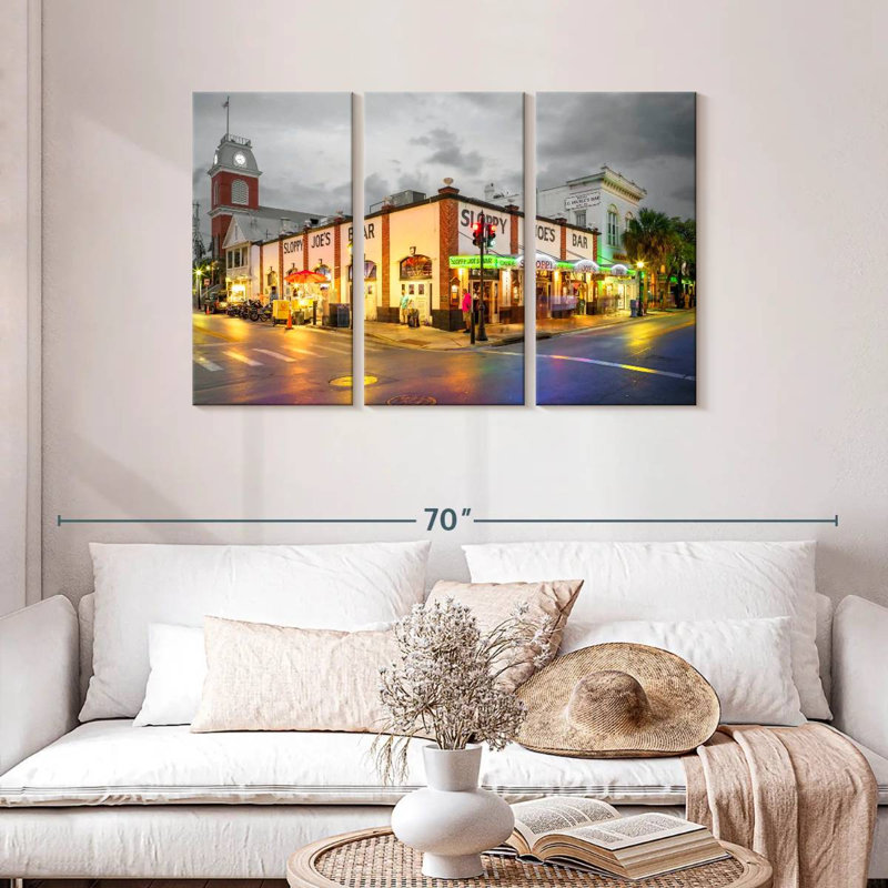 Rorry Nighttime In Key West Noir, 28" H x 45" W