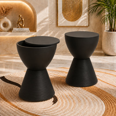 Table de bout tambour en sablier Durant Durant
