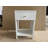 Modern Nightstand with Drawer and Open Shelf, Scalloped Edge Bedside Table for Bedroom-123100179