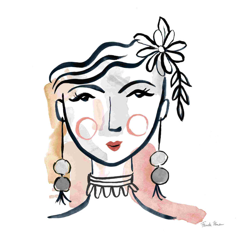 Jolis visages doux, H 12 po x l 12 po