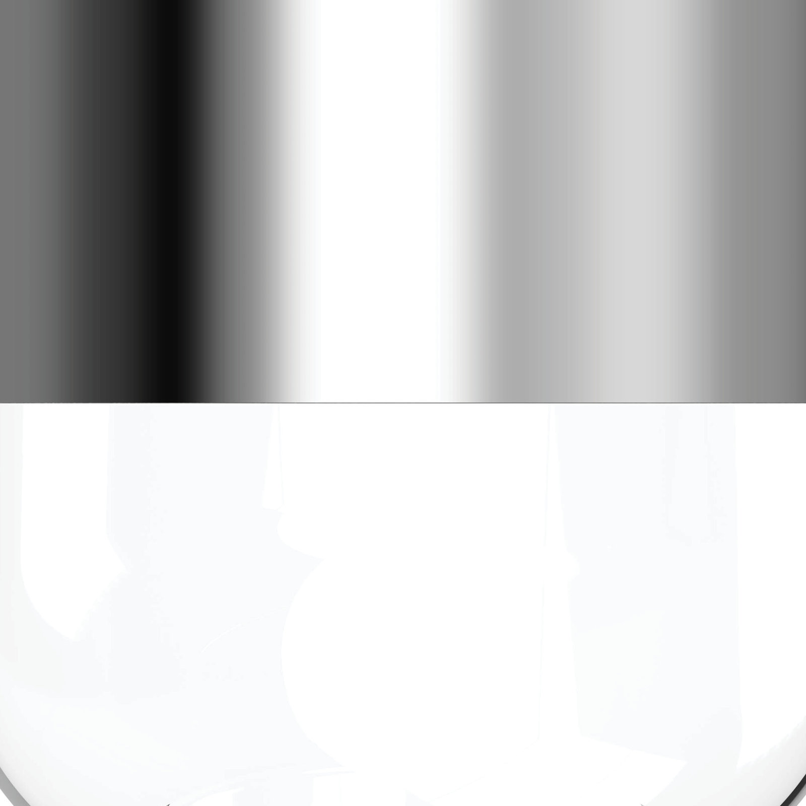 Hazel Single Light Glass Pendant, Chrome, Clear, 63" H x 10" W x 10.13" D