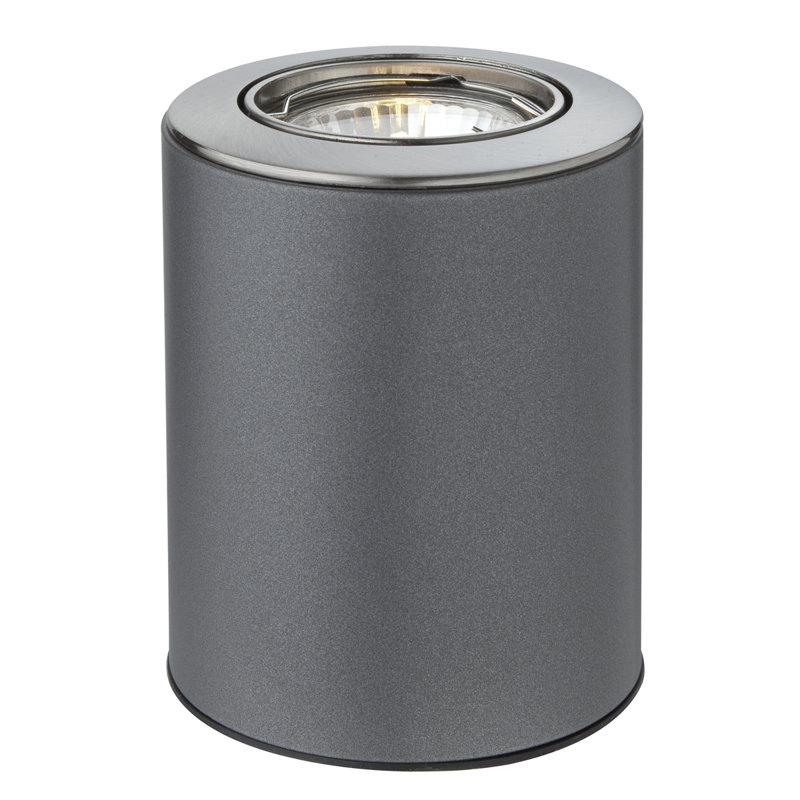 FLOODLITE Metal Table Lamp, Satin Steel