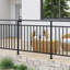 Ensemble de 2 balustres de terrasse en acier galvanisé noir mat-105374107