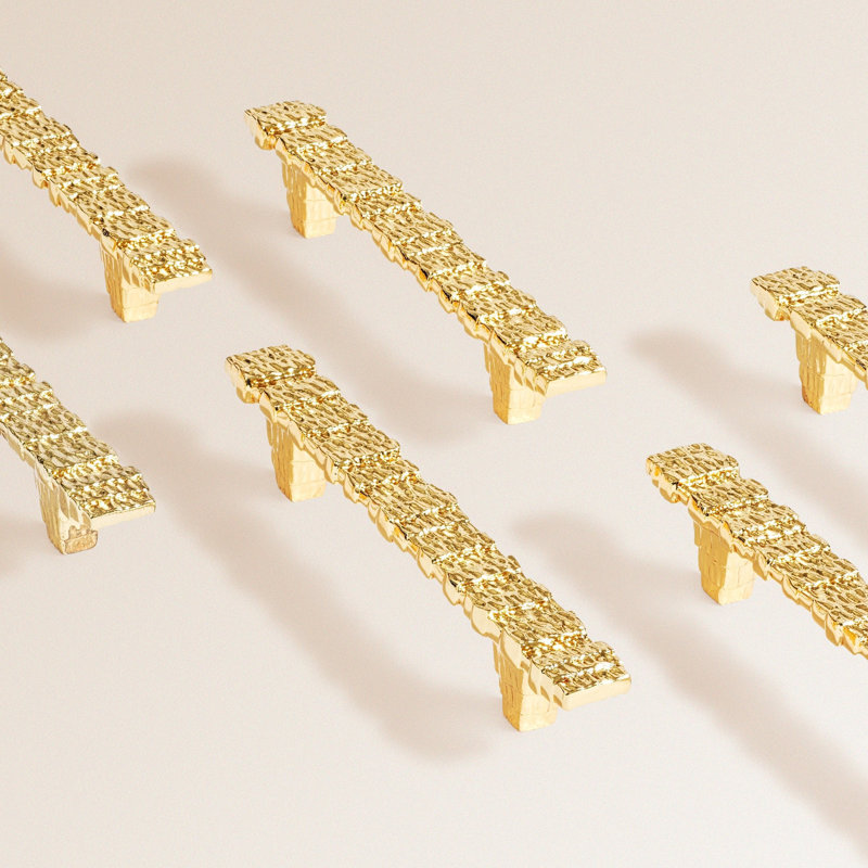 Gotham Hardware 4" Center to Center Bar Pull, Gold