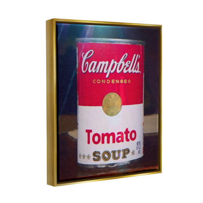 Tomato Soup Can Still Life Modern Painting by Graffitee Studios - Floater Frame Print on Canvas