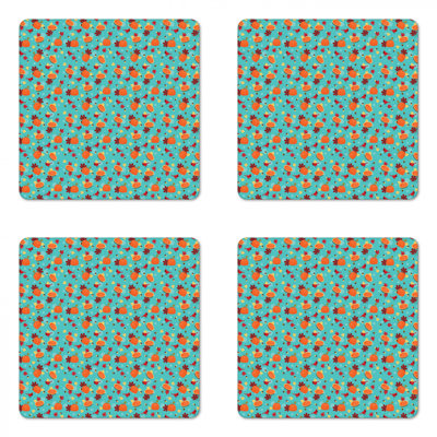 Square 4 Piece Coaster Set
