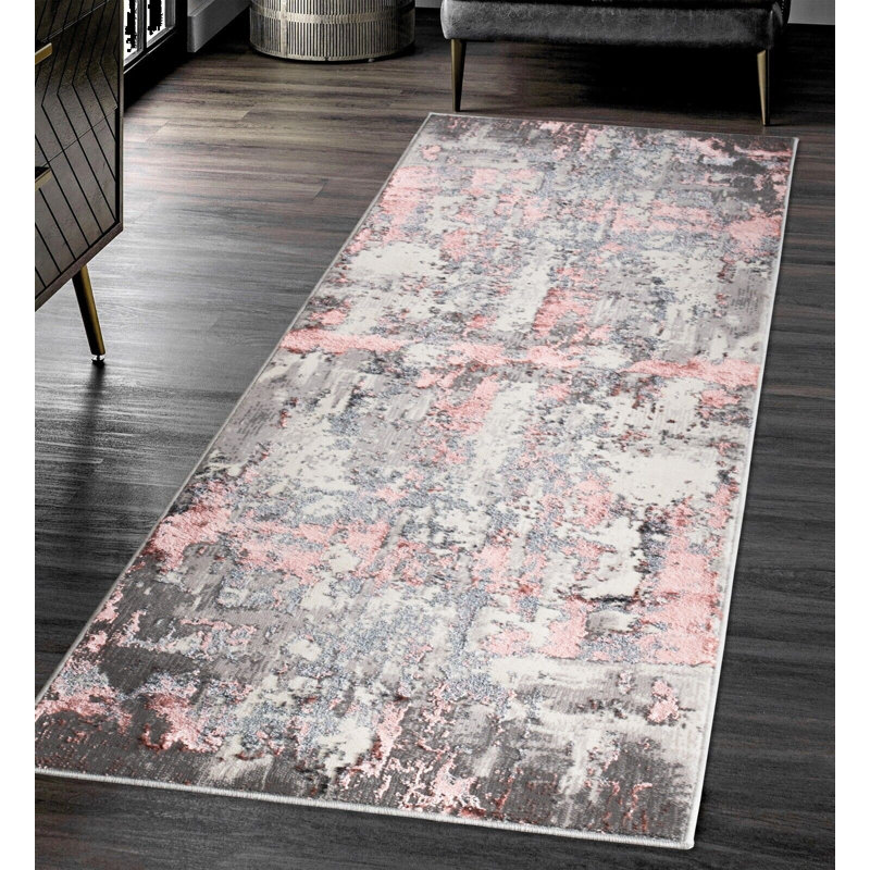 Siddhesh Abstract Area Rug, Runner 60 x 220cm