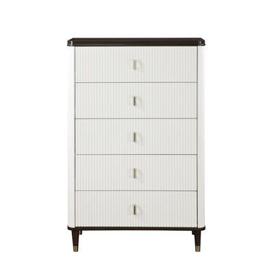 Carena White & Walnut Chest