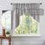 Ensemble de feston en toile de jute gris tourterelle